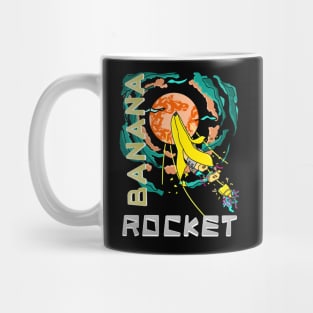 Banana Rocket Flight to the Red Moon Mug